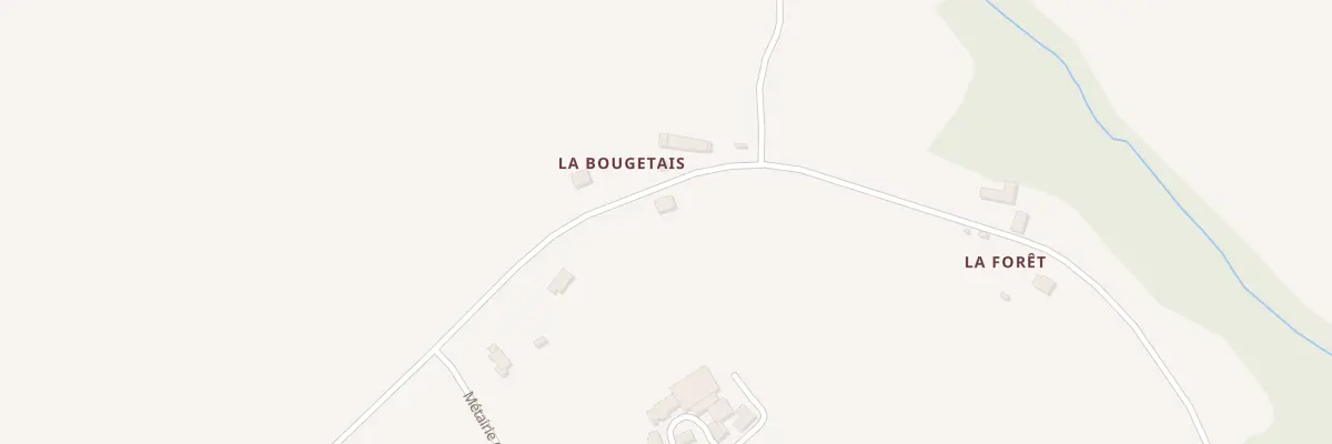 Plan du 4 La Bougetais à Talensac