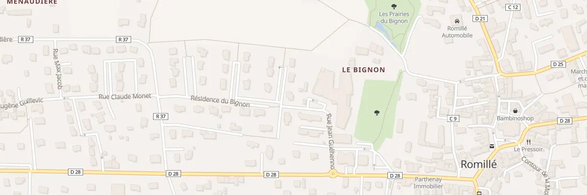 Plan du 19 Res du Bignon à Romillé