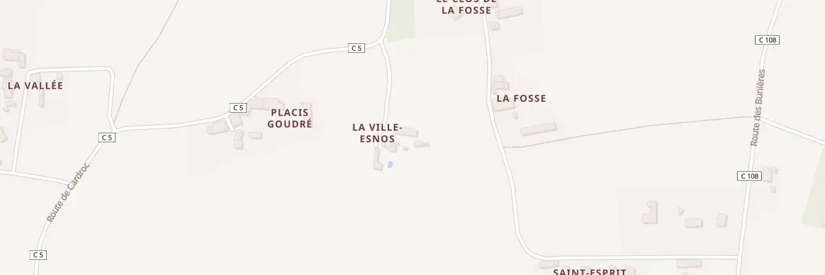 Plan du 4 La Ville Esnos à Cardroc