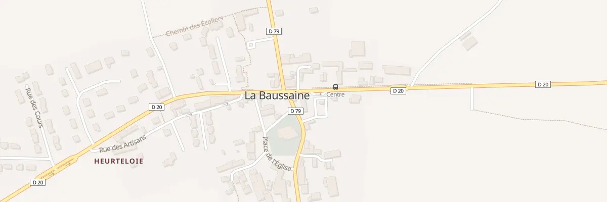 Plan du 9002 Le Bourg à La Baussaine