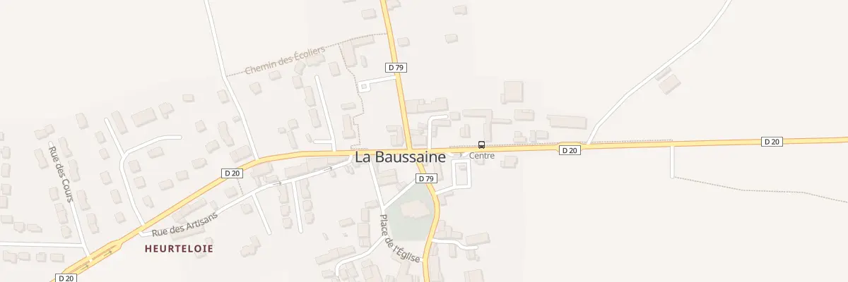 Plan du 5143 Le Bourg à La Baussaine