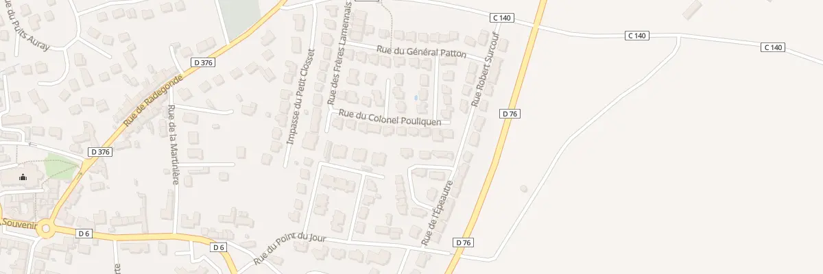 Plan du 16 Rue du Colonel Pouliquen à Saint-Méloir-des-Ondes