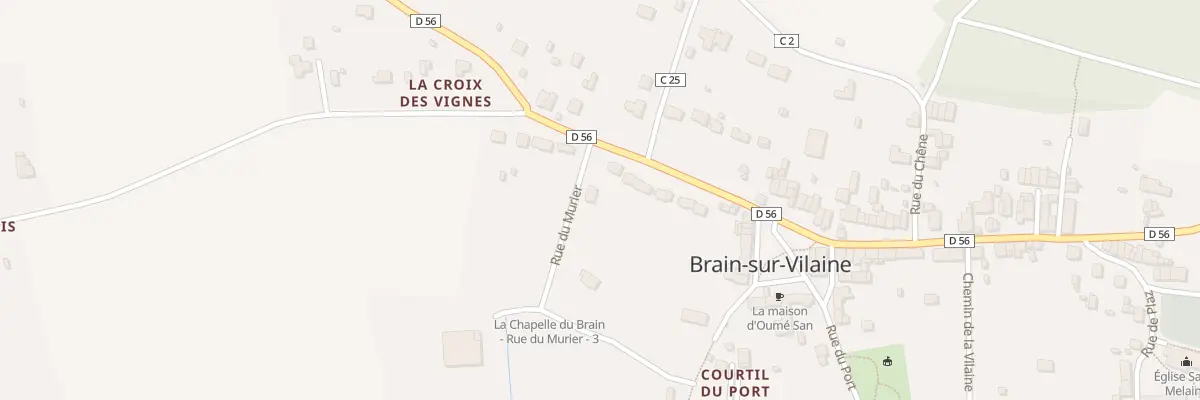 Plan du 1 Rue du Murier à La Chapelle-de-Brain