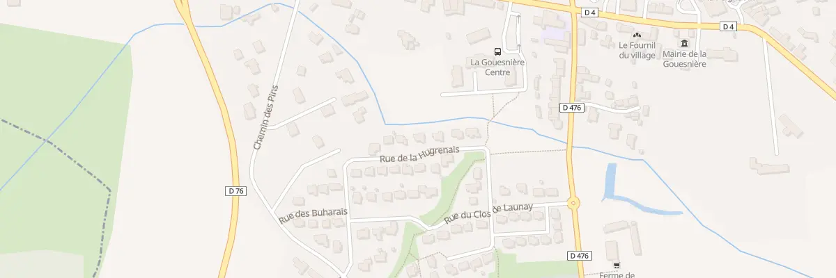 Plan du 8 Rue de la Hugrenais à La Gouesnière