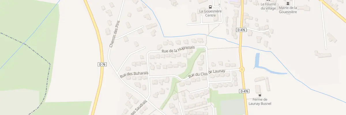 Plan du 13 Rue de la Hugrenais à La Gouesnière