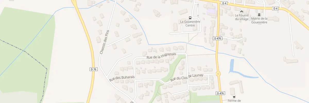 Plan du 10 Rue de la Hugrenais à La Gouesnière