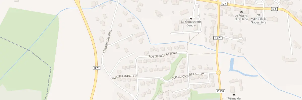 Plan du 12 Rue de la Hugrenais à La Gouesnière