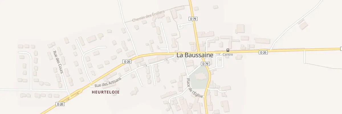 Plan du 9 Rue de la Libération à La Baussaine