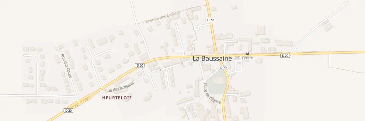 Plan du 11 Rue de la Libération à La Baussaine
