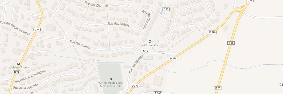 Plan du 2 Rue des Charmes à Saint-Méloir-des-Ondes