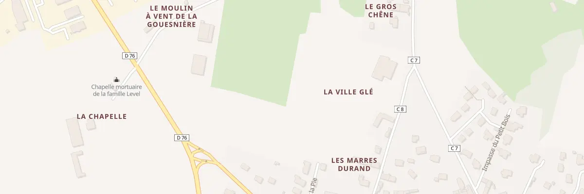 Plan du 14 Rue Rosa Parks à La Gouesnière