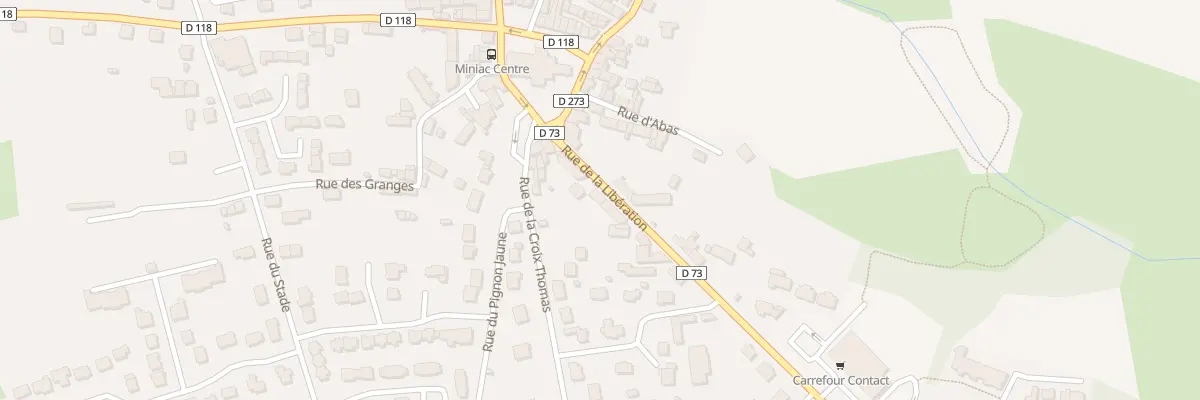 Plan du 6 Rue de la Libération à Miniac-Morvan