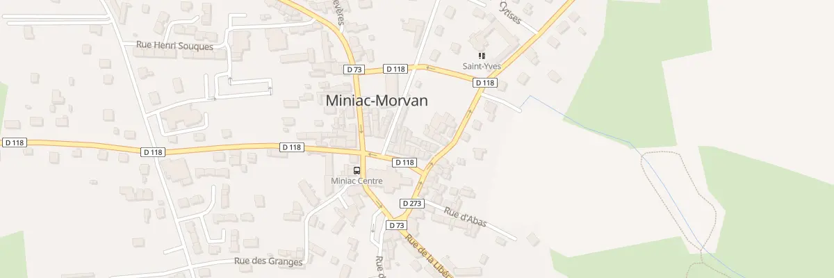 Plan du 9 Pl de l’Eglise à Miniac-Morvan