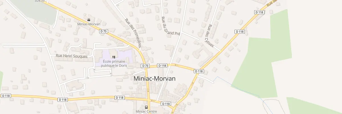 Plan du 9 Rue des Moulins à Miniac-Morvan