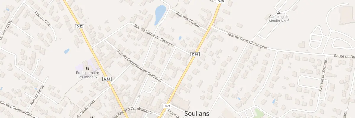 Plan du 20 Rue de lattre de tassigny à Soullans