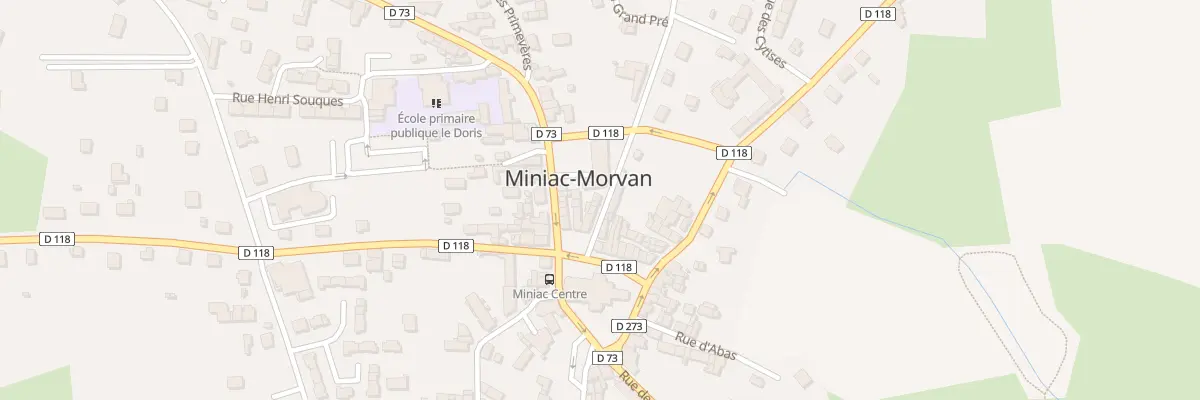 Plan du 5501 Le Bourg à Miniac-Morvan