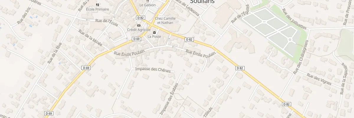 Plan du 24 Rue émile poulain à Soullans