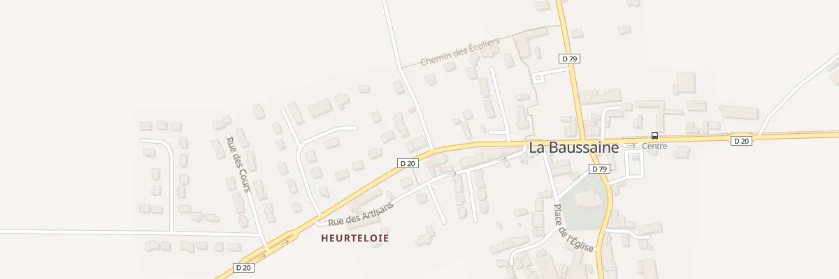 Plan du 1 Che des Randonneurs à La Baussaine