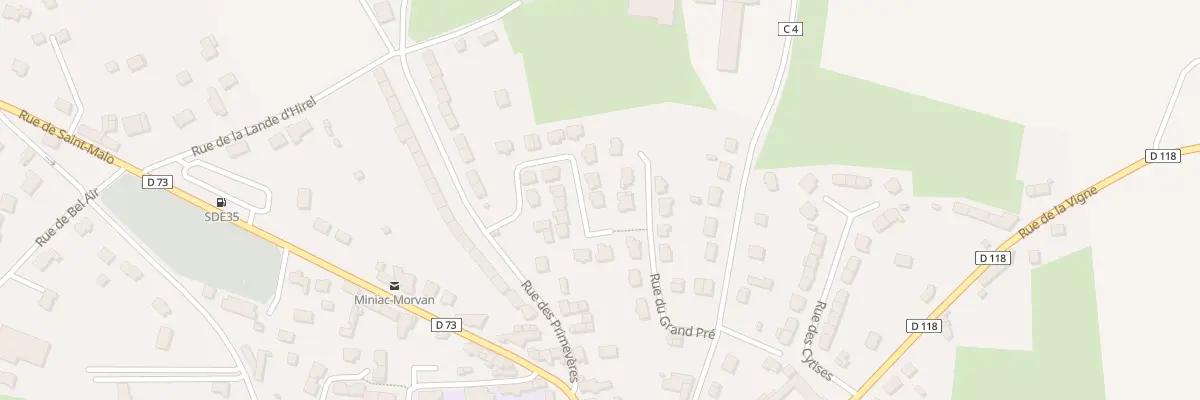 Plan du 13 Rue du Hameau des Chenes à Miniac-Morvan