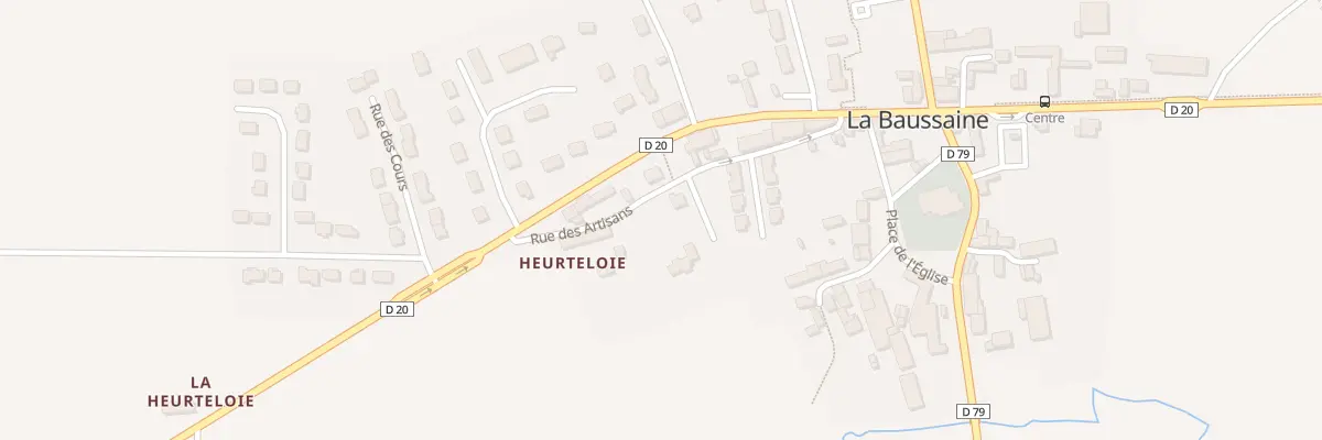 Plan du 9 Rue des Artisans à La Baussaine