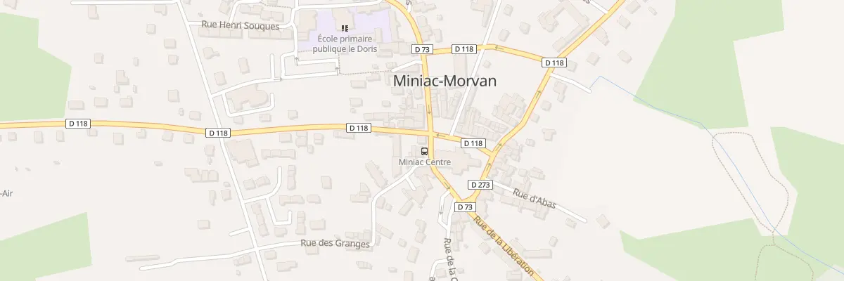 Plan du 1 Rue du General de Gaulle à Miniac-Morvan