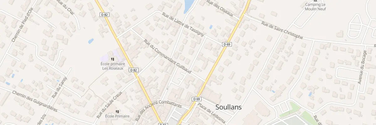 Plan du 1 Rue des tamarins à Soullans