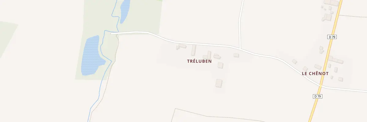 Plan du 5070 Trélubin à La Baussaine