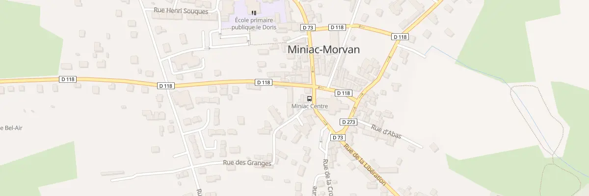 Plan du 3 Rue du General de Gaulle à Miniac-Morvan