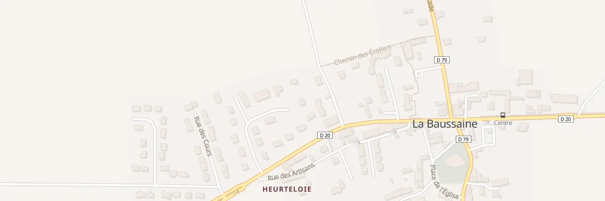 Plan du 5203 Le Bourg à La Baussaine