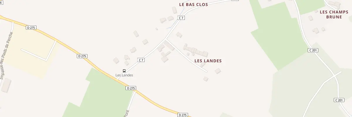 Plan du 4 Les Landes à Saint-Guinoux