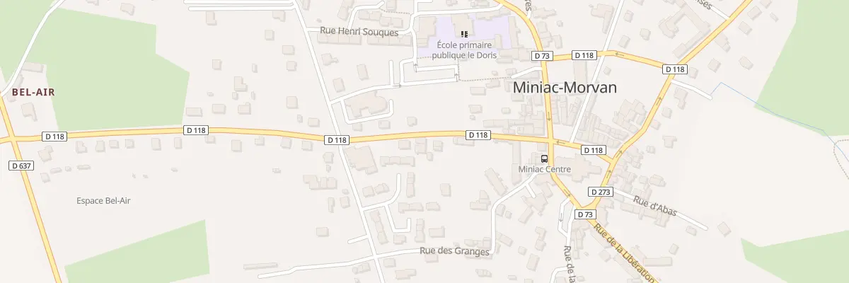 Plan du 11 Rue du General de Gaulle à Miniac-Morvan