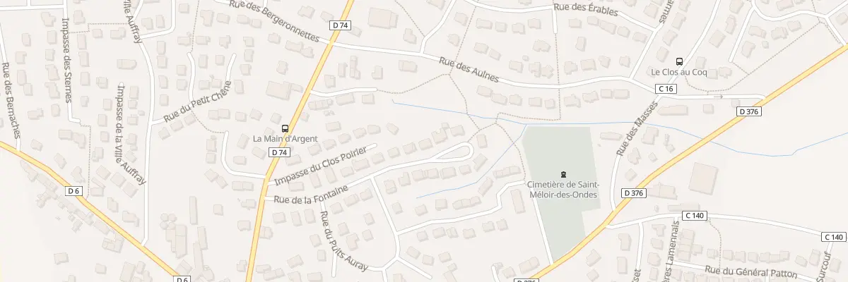 Plan du 9 Rue de la Fontaine à Saint-Méloir-des-Ondes