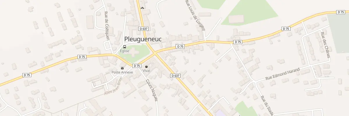 Plan du 2 Rue du Bourg à Pleugueneuc