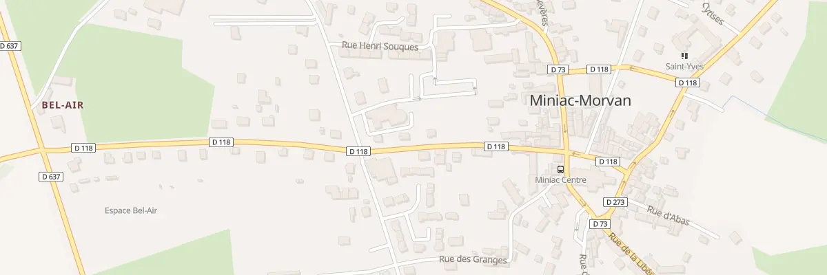 Plan du 16 Rue du General de Gaulle à Miniac-Morvan