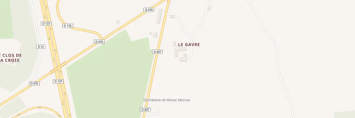 Plan du 5824 Le Gavre à Miniac-Morvan