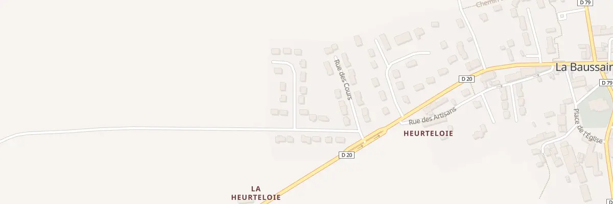 Plan du 8 Les Coteaux de Heurteloie à La Baussaine