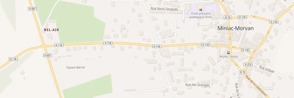 Plan du 19 Rue du General de Gaulle à Miniac-Morvan