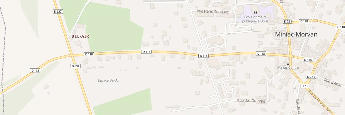 Plan du 23 Rue du General de Gaulle à Miniac-Morvan