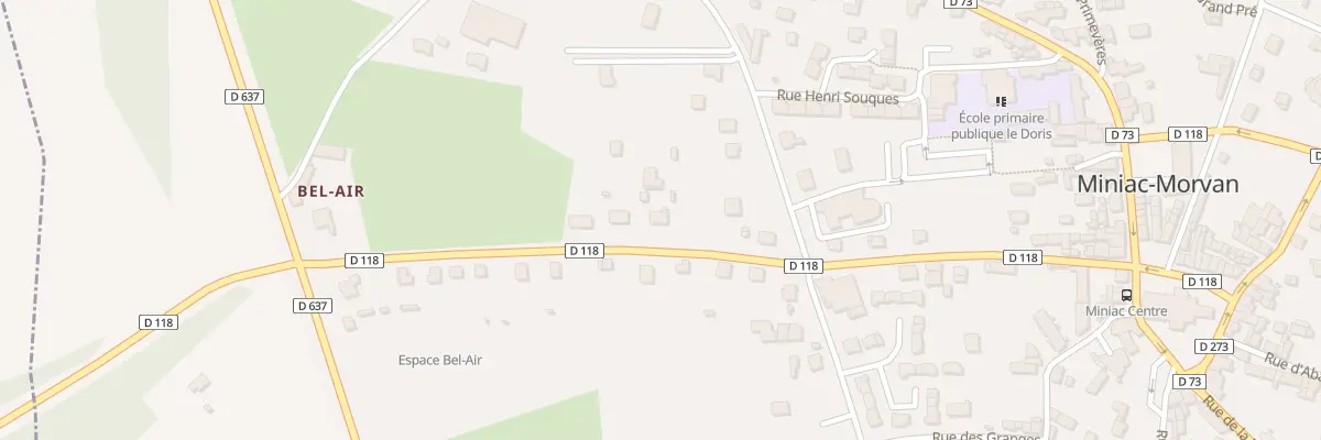 Plan du 22 Rue du General de Gaulle à Miniac-Morvan