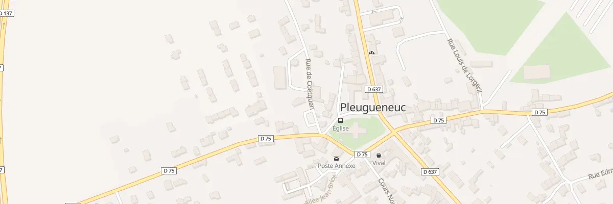 Plan du 2 Rue de Coëtquen à Pleugueneuc