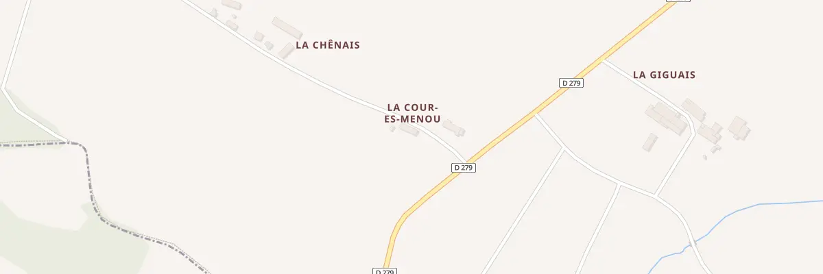 Plan du 5124 La Cour es Menou à La Baussaine
