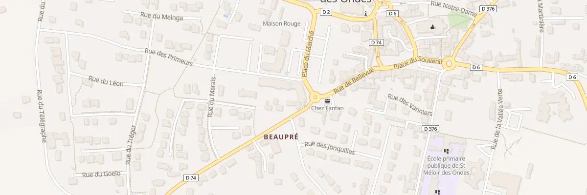 Plan du 3 Rue des Primeurs à Saint-Méloir-des-Ondes