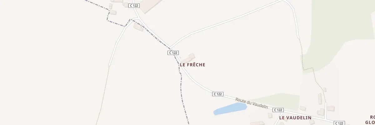 Plan du 5175 Le Frêche à Cardroc