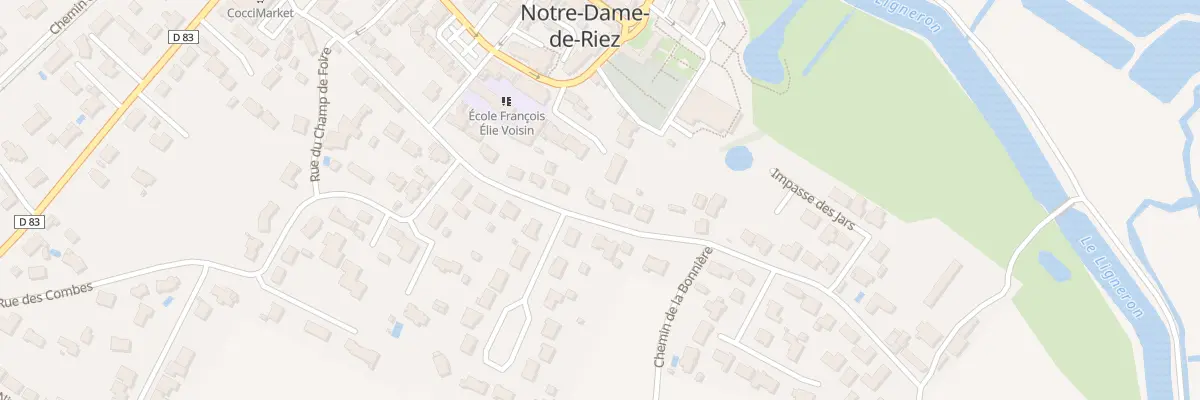 Plan du 15 Rue de saulnay à Notre-Dame-de-Riez