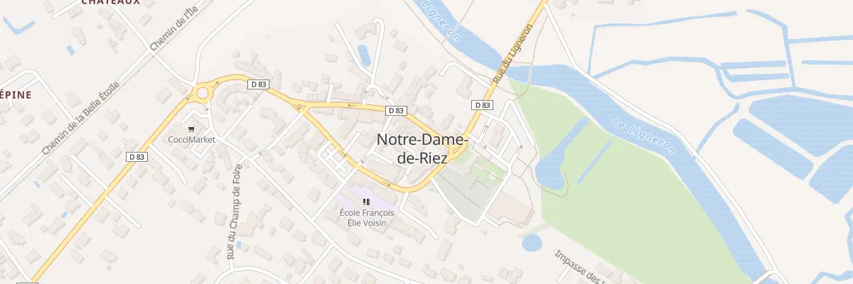 Plan du 1 Rue du Huit Mai 1945 à Notre-Dame-de-Riez