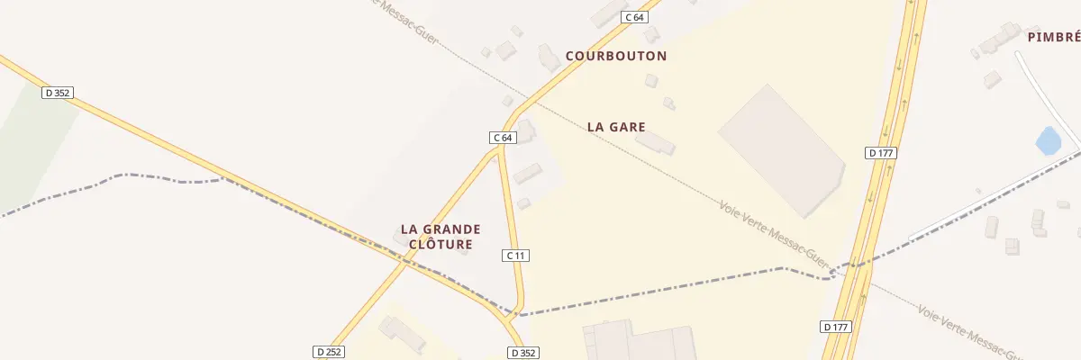 Plan du 2 Courbouton à Lieuron