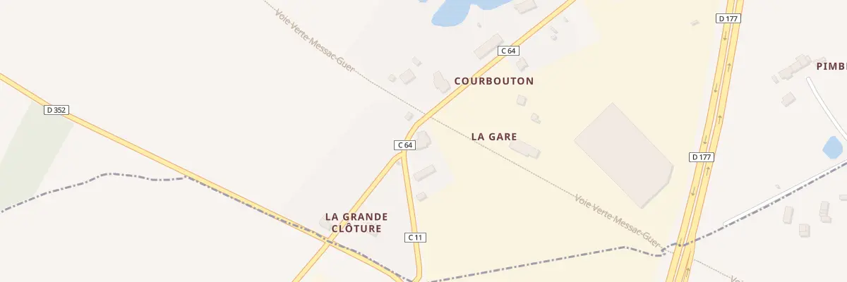 Plan du 4 Courbouton à Lieuron