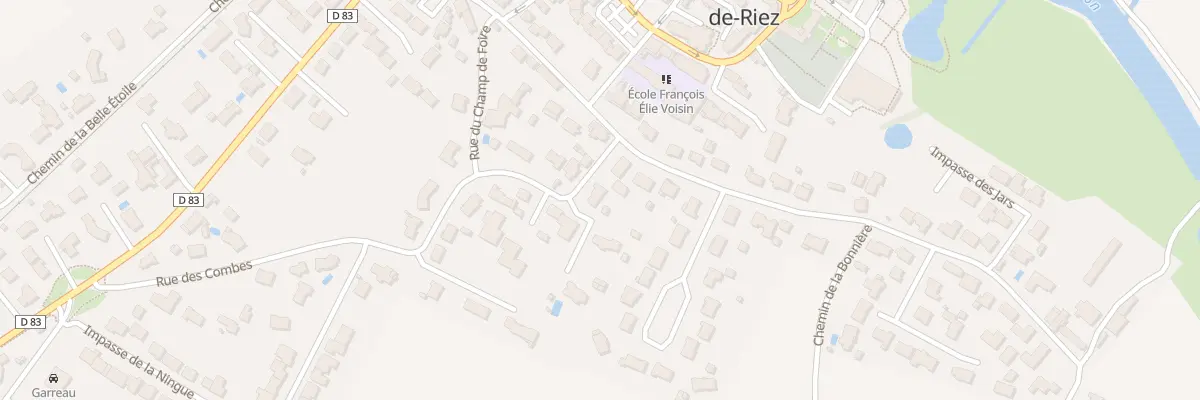 Plan du 3 Rue des combes à Notre-Dame-de-Riez