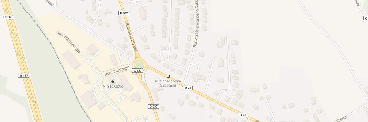 Plan du 9001 Rue du Hameau de la Saboterie à Miniac-Morvan
