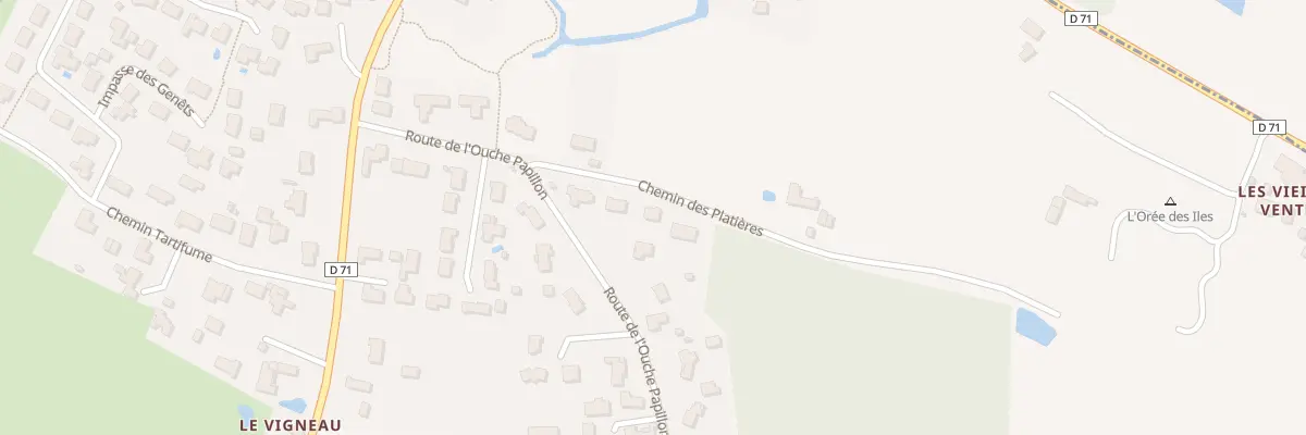 Plan du 4T Che des Platières à Châteauneuf